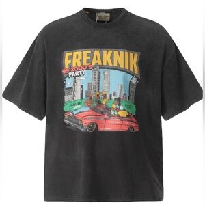 NWT Gallery Dept Freaknik Vintage Inspired Heavyweight Cotton Tshirt Black Large